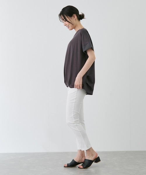 Jayro(ジャイロ)の「ポンチ裾タックプルオーバー(Tシャツ/カットソー・レディース・ブラック/オフホワイト/ピンク/グレー・M)」の16枚目の写真