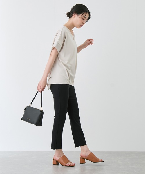 Jayro(ジャイロ)の「ポンチ裾タックプルオーバー(Tシャツ/カットソー・レディース・ブラック/オフホワイト/ピンク/グレー・M)」の22枚目の写真
