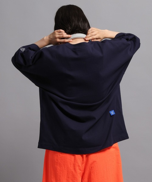 GEORGE'S（ジョージズ）の「ハンドグラフィックTシャツ（Tシャツ/カットソー・メンズ・ホワイト/ネイビー・LARGE/MEDIUM）」の11枚目の写真