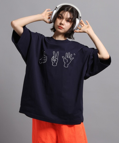 8egreedy グラフィックTシャツ 黒 Onitsuka Tiger tシャツ GRAPHIC TEE / グラフィックティー