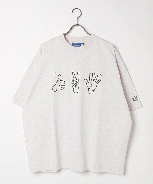 GEORGE'S（ジョージズ）の「ハンドグラフィックTシャツ（Tシャツ/カットソー・メンズ・ホワイト/ネイビー・LARGE/MEDIUM）」の15枚目の写真