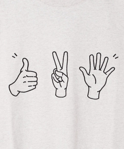 GEORGE'S（ジョージズ）の「ハンドグラフィックTシャツ（Tシャツ/カットソー・メンズ・ホワイト/ネイビー・LARGE/MEDIUM）」の16枚目の写真