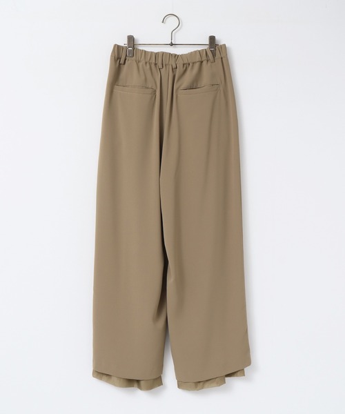 hunch(ハンチ)の「ポリツイル シアーワイドストレートパンツ(その他パンツ・レディース・ブラック/カーキ/ダークブラウン・FREE)」の13枚目の写真