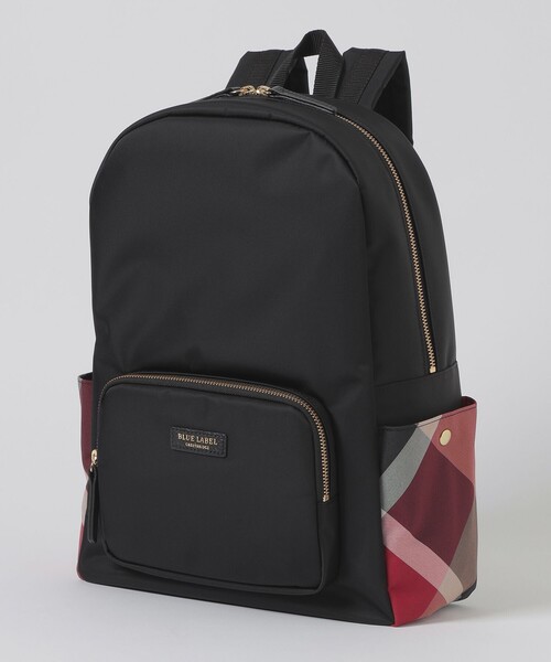 パーシャルクレストブリッジチェックナイロンバックパック（バック