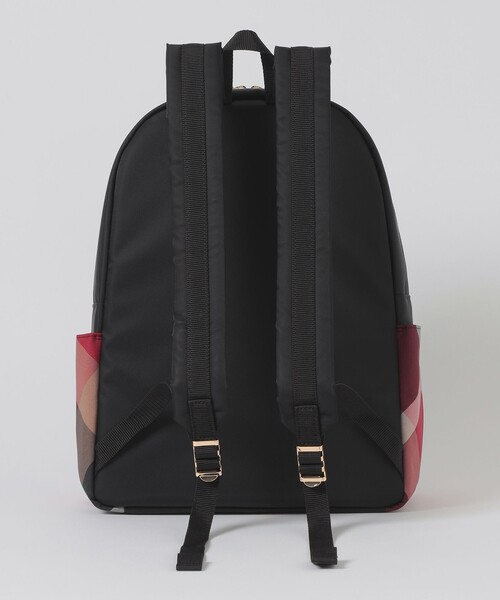 パーシャルクレストブリッジチェックナイロンバックパック（バック