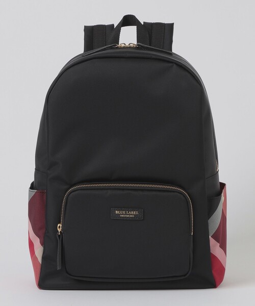 パーシャルクレストブリッジチェックナイロンバックパック（バック