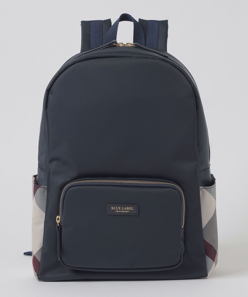 パーシャルクレストブリッジチェックナイロンバックパック（バック