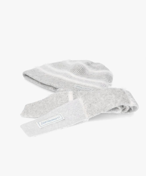 kaorinomori(カオリノモリ)の「kaorinomori キュアニット / カオリノモリ(ニットキャップ/ビーニー・レディース・グレー/ピンク/ブラウン・FREE)」の11枚目の写真