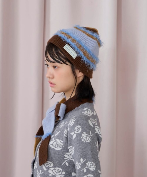 kaorinomori(カオリノモリ)の「kaorinomori キュアニット / カオリノモリ(ニットキャップ/ビーニー・レディース・グレー/ピンク/ブラウン・FREE)」の15枚目の写真