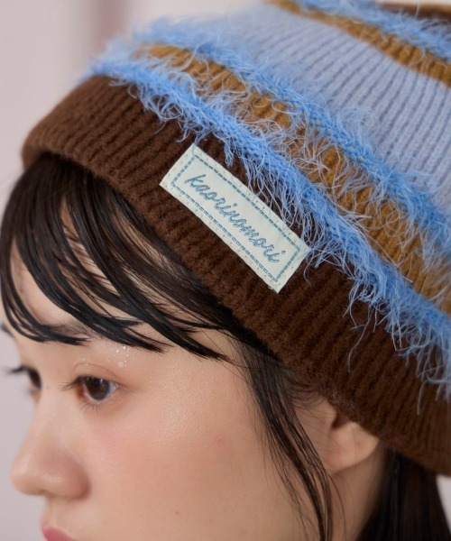 kaorinomori(カオリノモリ)の「kaorinomori キュアニット / カオリノモリ(ニットキャップ/ビーニー・レディース・グレー/ピンク/ブラウン・FREE)」の18枚目の写真