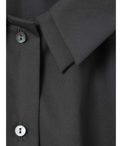 mizuiroind(ミズイロインド)の「mizuiro ind ダブルカラーシャツ(シャツ/ブラウス・レディース・ネイビー/オフホワイト/ブルー/チャコールグレー/ブラック・FREE)」の10枚目の写真