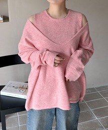 PILIT | Vネックレイヤードニットset(ニット/セーター)