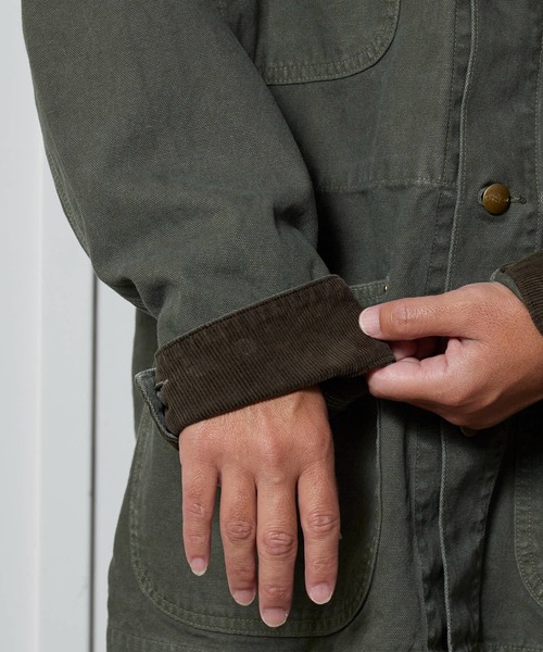 orSlow（オアスロウ）の「orSlow/オアスロウ RELAX FIT OXFORD COVERALL カバーオール（カバーオール・メンズ・グリーン/ブラック・3/2）」の6枚目の写真