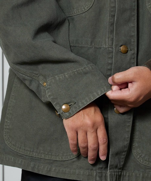 orSlow（オアスロウ）の「orSlow/オアスロウ RELAX FIT OXFORD COVERALL カバーオール（カバーオール・メンズ・グリーン/ブラック・3/2）」の11枚目の写真