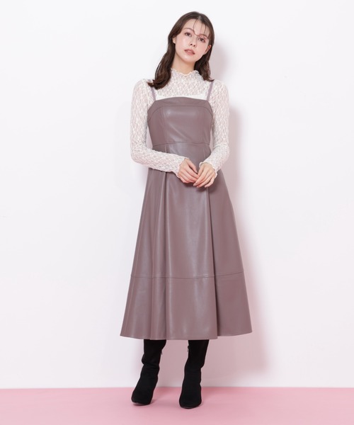 JILL by JILL STUART(ジルバイジルスチュアート)の「◇バリエーションキャミワンピース(ワンピース・レディース・ブラウン/ホワイト・MEDIUM/SMALL)」の7枚目の写真