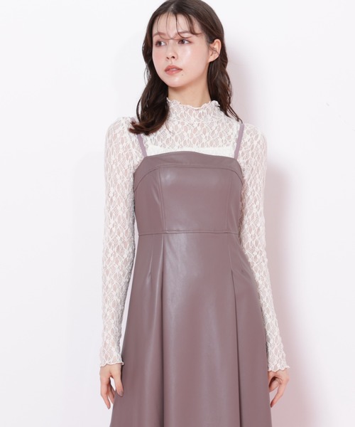 JILL by JILL STUART(ジルバイジルスチュアート)の「◇バリエーションキャミワンピース(ワンピース・レディース・ブラウン/ホワイト・MEDIUM/SMALL)」の9枚目の写真