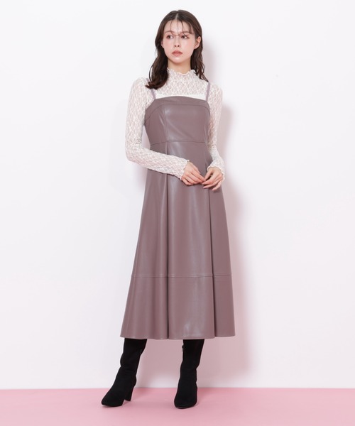 JILL by JILL STUART(ジルバイジルスチュアート)の「◇バリエーションキャミワンピース(ワンピース・レディース・ブラウン/ホワイト・MEDIUM/SMALL)」の8枚目の写真
