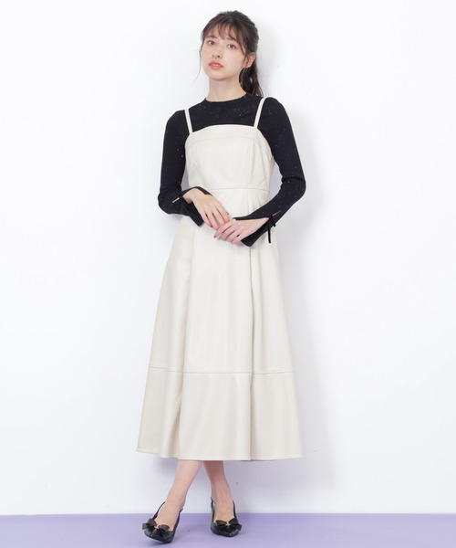 JILL by JILL STUART(ジルバイジルスチュアート)の「◇バリエーションキャミワンピース(ワンピース・レディース・ブラウン/ホワイト・MEDIUM/SMALL)」の16枚目の写真