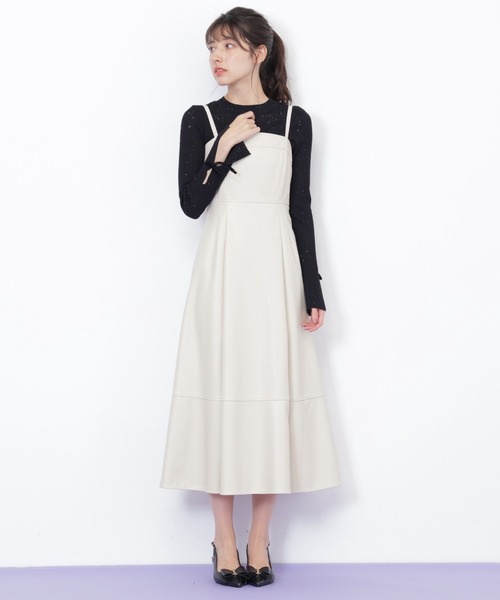JILL by JILL STUART(ジルバイジルスチュアート)の「◇バリエーションキャミワンピース(ワンピース・レディース・ブラウン/ホワイト・MEDIUM/SMALL)」の15枚目の写真