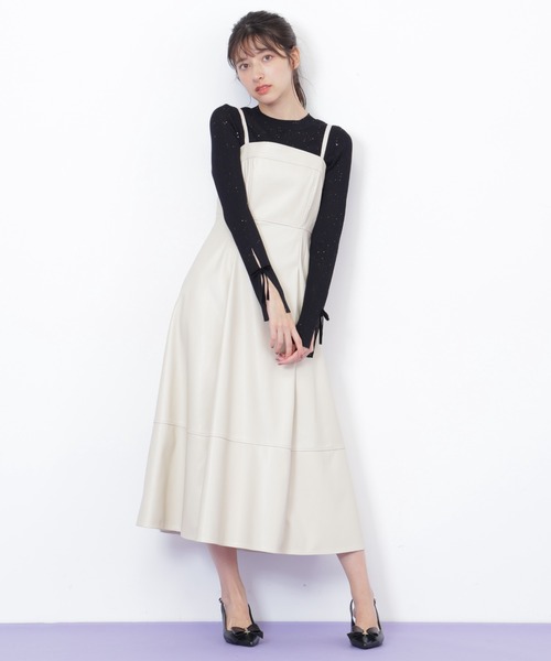 JILL by JILL STUART(ジルバイジルスチュアート)の「◇バリエーションキャミワンピース(ワンピース・レディース・ブラウン/ホワイト・MEDIUM/SMALL)」の13枚目の写真