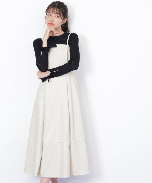 JILL by JILL STUART(ジルバイジルスチュアート)の「◇バリエーションキャミワンピース(ワンピース・レディース・ブラウン/ホワイト・MEDIUM/SMALL)」の12枚目の写真