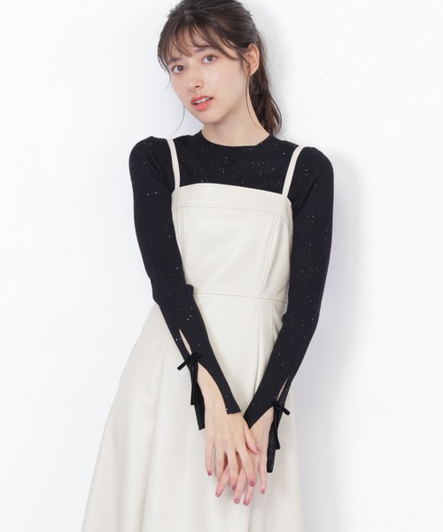 JILL by JILL STUART(ジルバイジルスチュアート)の「◇バリエーションキャミワンピース(ワンピース・レディース・ブラウン/ホワイト・MEDIUM/SMALL)」の17枚目の写真