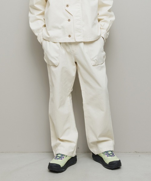 BAL（バル）の「HERRINGBONE CREW  PANT（その他パンツ・メンズ・アイボリー/ブラック/カーキ・3/2/1）」の6枚目の写真