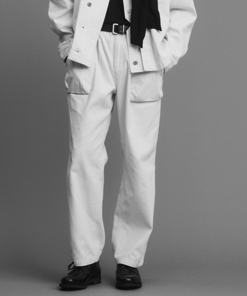 BAL（バル）の「HERRINGBONE CREW  PANT（その他パンツ・メンズ・アイボリー/ブラック/カーキ・3/2/1）」の4枚目の写真