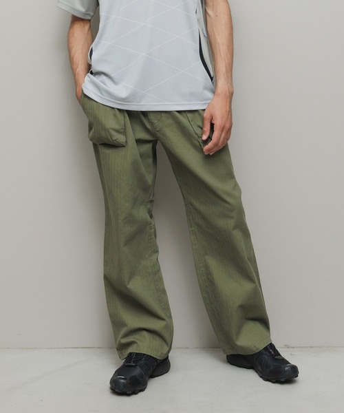 BAL（バル）の「HERRINGBONE CREW  PANT（その他パンツ・メンズ・アイボリー/ブラック/カーキ・3/2/1）」の13枚目の写真