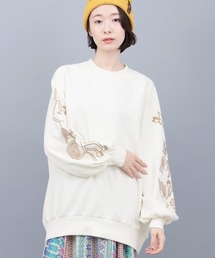 チチカカ | ナスカ刺繍スリーブプルオーバー(スウェット)