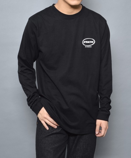 MODISH GAZE(モディシュガゼ)の「【MODISH GAZE】スモーキングガール SIT BACK AND RELAX ロンT(Tシャツ/カットソー・メンズ・ブラック・MEDIUM/LARGE/X-LARGE)」の5枚目の写真