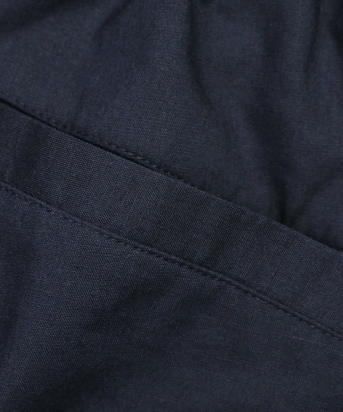 The DUFFER of ST.GEORGE（ザダファーオブセントジョージ）の「LINEN BLEND COOLMAX EASY WIDE PANTS：セットアップ 麻混クールマックス テーパード イージーワイドパンツ（その他パンツ・メンズ・ネイビー/グレイッシュベージュ・X-LARGE/LARGE/MEDIUM/SMALL）」の3枚目の写真