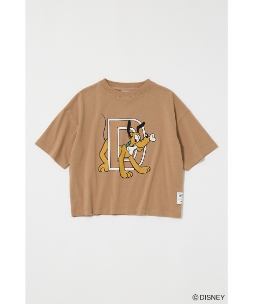 Disney SERIES CREATED by MUS（ディズニーシリーズクリエイテッドバイエムユーエス）の「MD ALPHABET KIDS Tシャツ（Tシャツ/カットソー・キッズ・ブルー/ブラック/ベージュ/パープル/ホワイト/ピンク・100/130）」の9枚目の写真