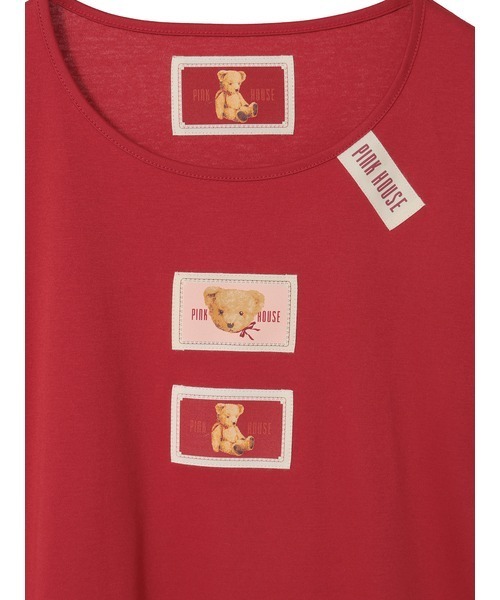 PINK HOUSE（ピンクハウス）の「テディベア刺繍ギンガムバンダナ付き