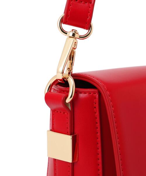 FREE'S MART（フリーズマート）の「◆レトロフラップショルダー（ハンドバッグ・レディース・ホワイト/ブラウン/レッド/ブラック・ﾌﾘ-）」の15枚目の写真