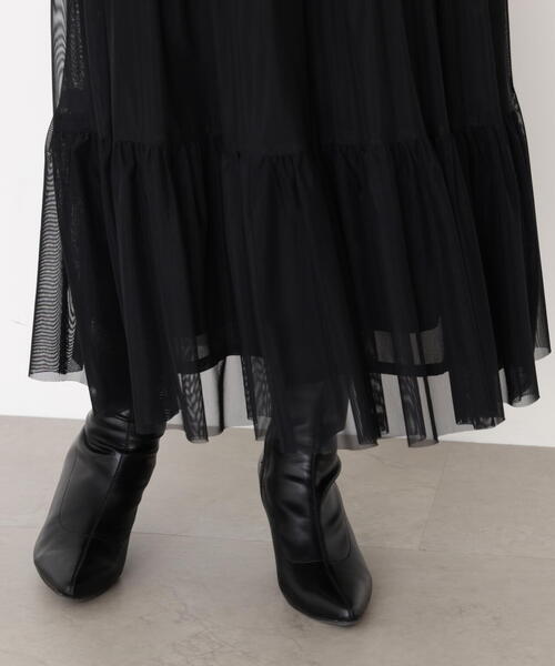 PROPORTION BODY DRESSING（プロポーションボディドレッシング）の「チュールティアードスカート / 1215220922（スカート・レディース・ブラック/ホワイト系その他・MEDIUM/P/S）」の14枚目の写真