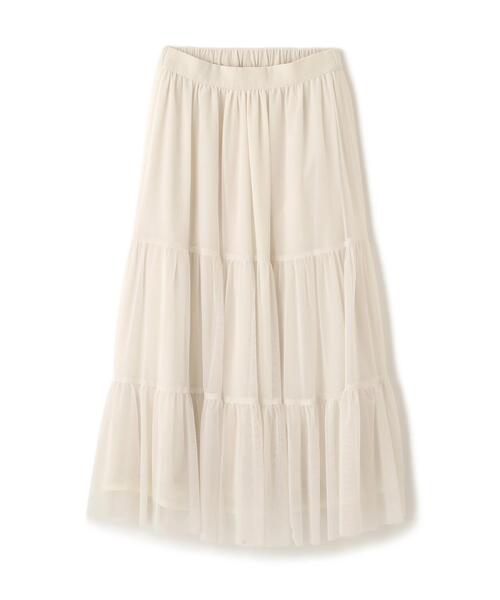 PROPORTION BODY DRESSING（プロポーションボディドレッシング）の「チュールティアードスカート / 1215220922（スカート・レディース・ブラック/ホワイト系その他・MEDIUM/P/S）」の16枚目の写真