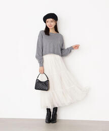 PROPORTION BODY DRESSING | チュールティアードスカート / 1215220922(スカート)