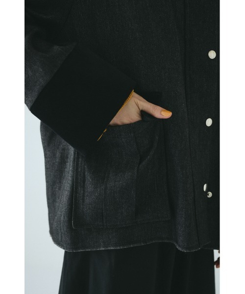 HeRIN.CYE(ヘリンドットサイ)の「Herringbone loose jacket ヘリンボーンルーズジャケット(その他アウター・レディース・ブラウン/ブラック・FREE)」の13枚目の写真