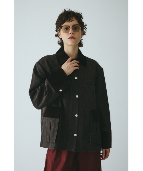 セール】Herringbone loose jacket ヘリンボーンルーズジャケット