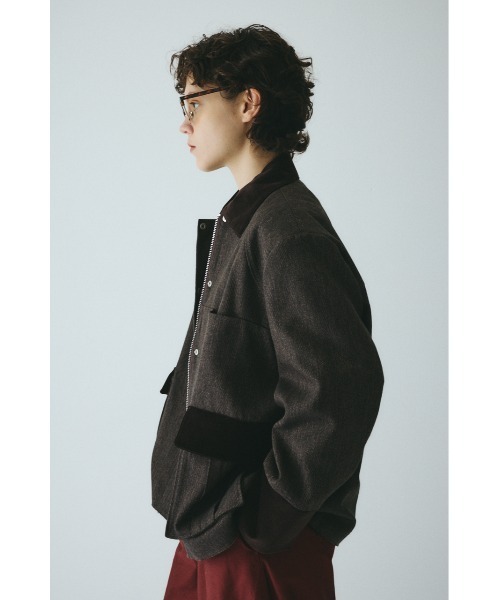 HeRIN.CYE(ヘリンドットサイ)の「Herringbone loose jacket ヘリンボーンルーズジャケット(その他アウター・レディース・ブラウン/ブラック・FREE)」の10枚目の写真