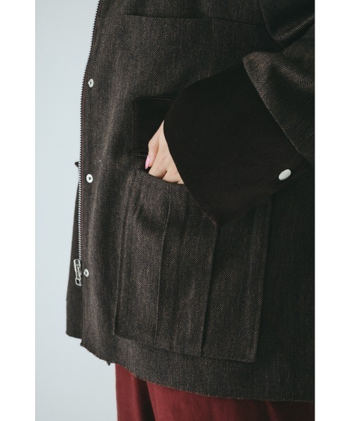 セール】Herringbone loose jacket ヘリンボーンルーズジャケット