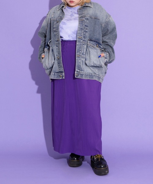 PUNYUS(プニュズ)の「ビッグポケットデニムジャケット(デニムジャケット・レディース・ライトブルー・3/4)」の5枚目の写真