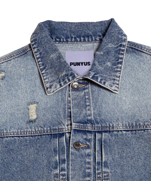 PUNYUS(プニュズ)の「ビッグポケットデニムジャケット(デニムジャケット・レディース・ライトブルー・3/4)」の13枚目の写真