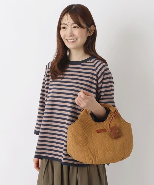 one'sterrace(ワンズテラス)の「toleur トーラ ヘリンボンステッチトート(トートバッグ・レディース・グレー系4/カーキ系5/イエロー系9・99)」の20枚目の写真