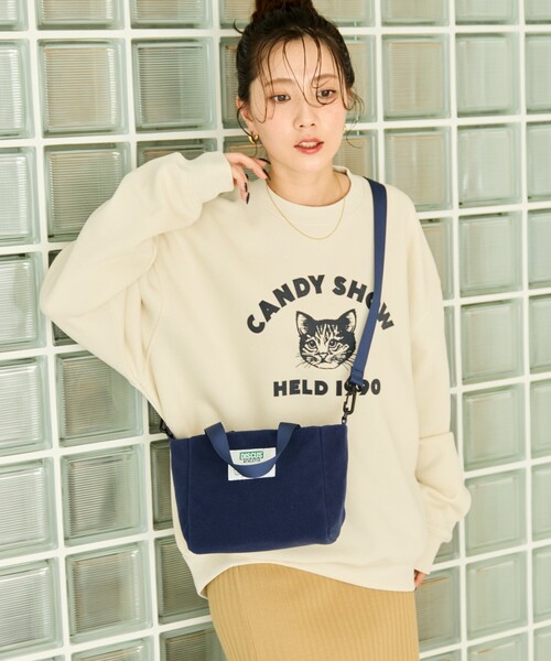 FREAK'S STORE（フリークスストア）の「限定展開 DISCUS ATHLETIC × FREAK'S STORE/ディスカス アスレチック 別注 フリース 2way ショルダーバッグ（ショルダーバッグ・レディース・ネイビー/ブラック/グレー・ONE SIZE）」の9枚目の写真