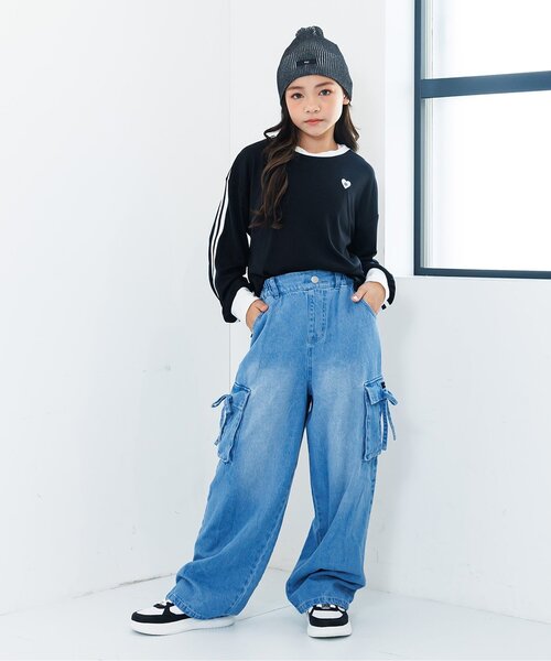 algy（アルジー）の「もちふわロンT（Tシャツ/カットソー・キッズ・ブラック/アイボリー/エンジ・XX-SMALL/X-SMALL/MEDIUM/SMALL）」の11枚目の写真