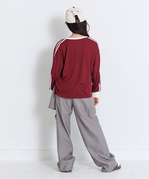 algy（アルジー）の「もちふわロンT（Tシャツ/カットソー・キッズ・ブラック/アイボリー/エンジ・XX-SMALL/X-SMALL/MEDIUM/SMALL）」の4枚目の写真