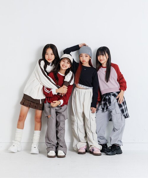 algy（アルジー）の「もちふわロンT（Tシャツ/カットソー・キッズ・ブラック/アイボリー/エンジ・XX-SMALL/X-SMALL/MEDIUM/SMALL）」の13枚目の写真