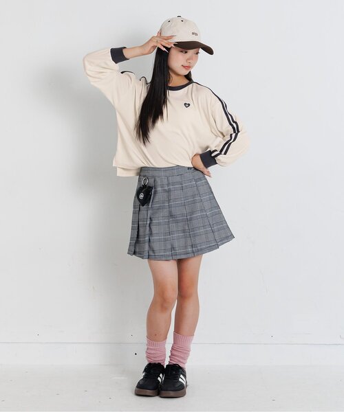 algy（アルジー）の「もちふわロンT（Tシャツ/カットソー・キッズ・ブラック/アイボリー/エンジ・XX-SMALL/X-SMALL/MEDIUM/SMALL）」の7枚目の写真